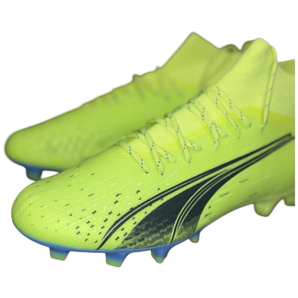 Men's Puma Ultra Pro FG AG Football Boots Cleats Yellow Black