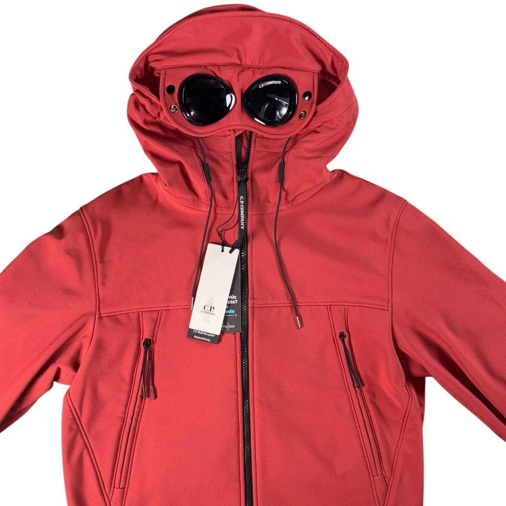 CP Company Soft Shell R Goggle Jacket Red