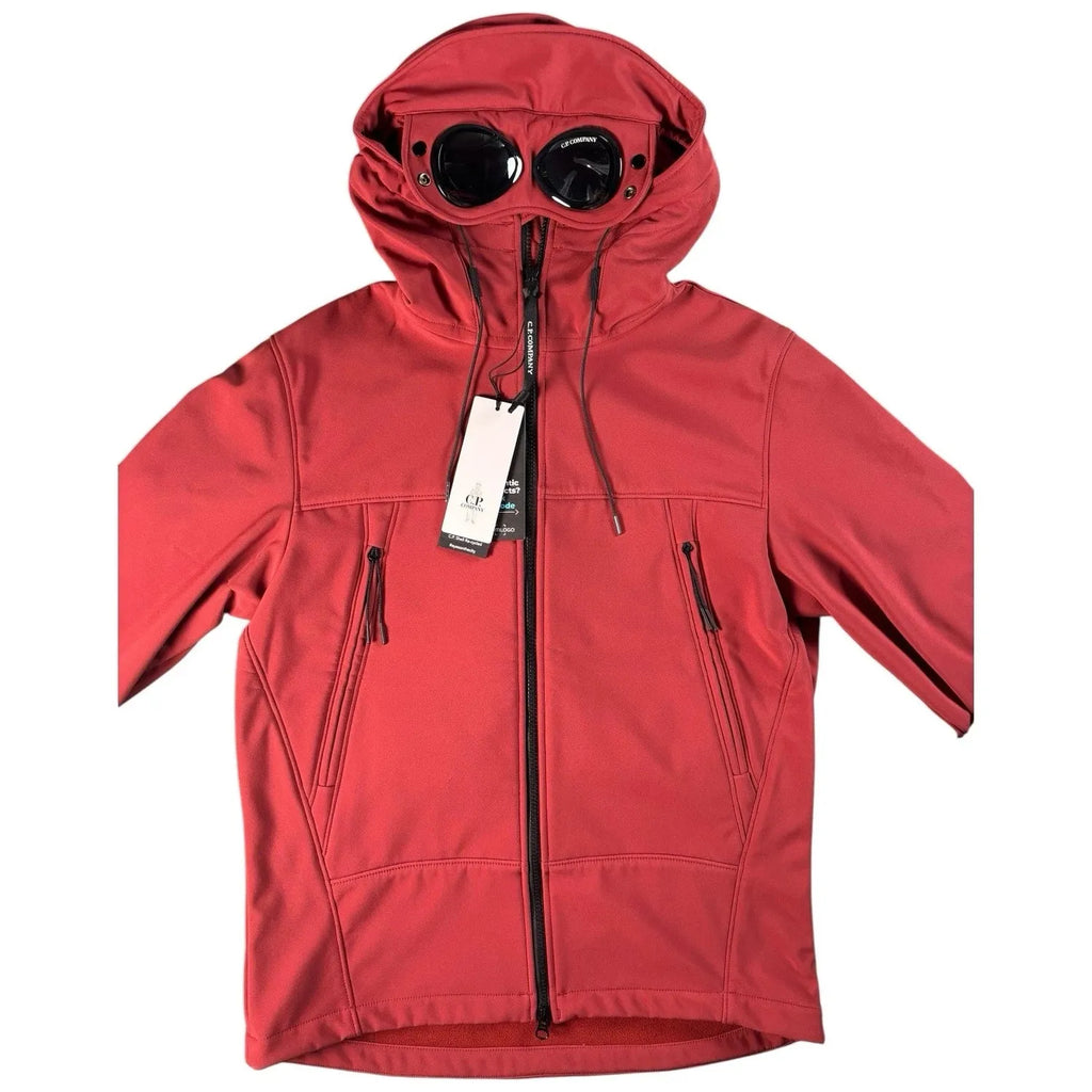 CP Company Soft Shell R Goggle Jacket Red