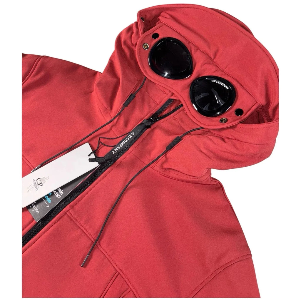 CP Company Soft Shell R Goggle Jacket Red