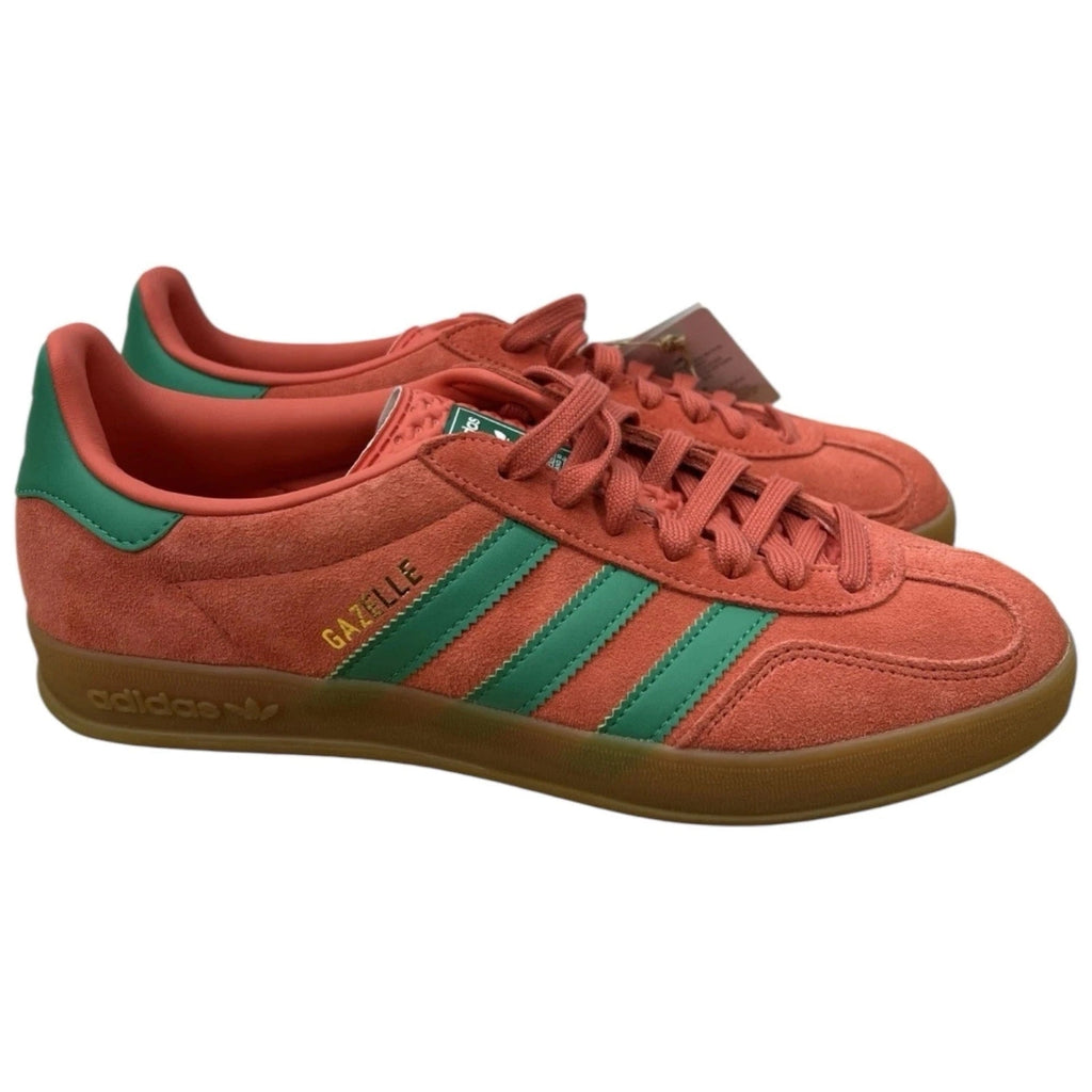 Men's Red Scarlet and Green Adidas Originals Gazelle Sneakers