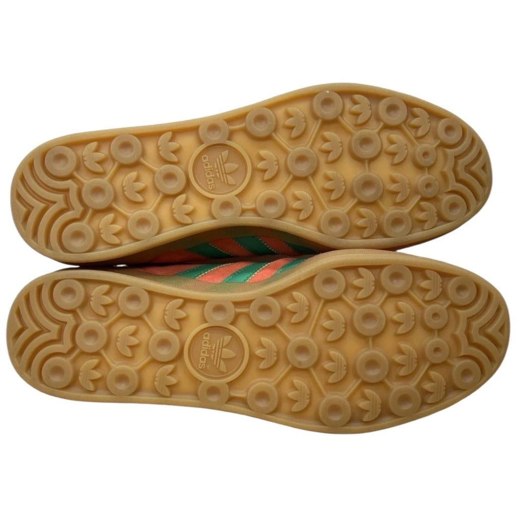 Men's Red Scarlet and Green Adidas Originals Gazelle Sneakers