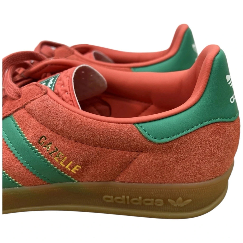 Men's Red Scarlet and Green Adidas Originals Gazelle Sneakers