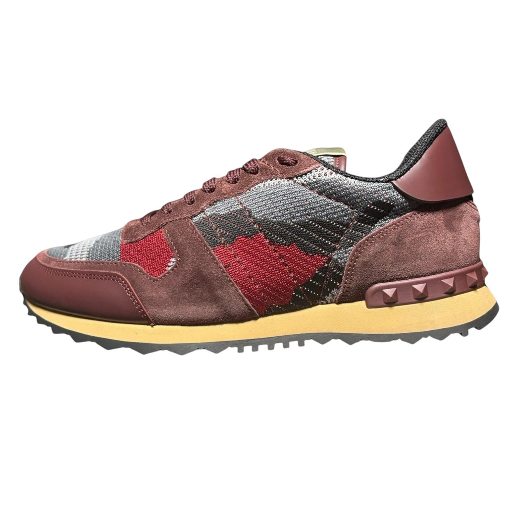 Men's Red Valentino Garavani Knitted Rockrunner Sneakers