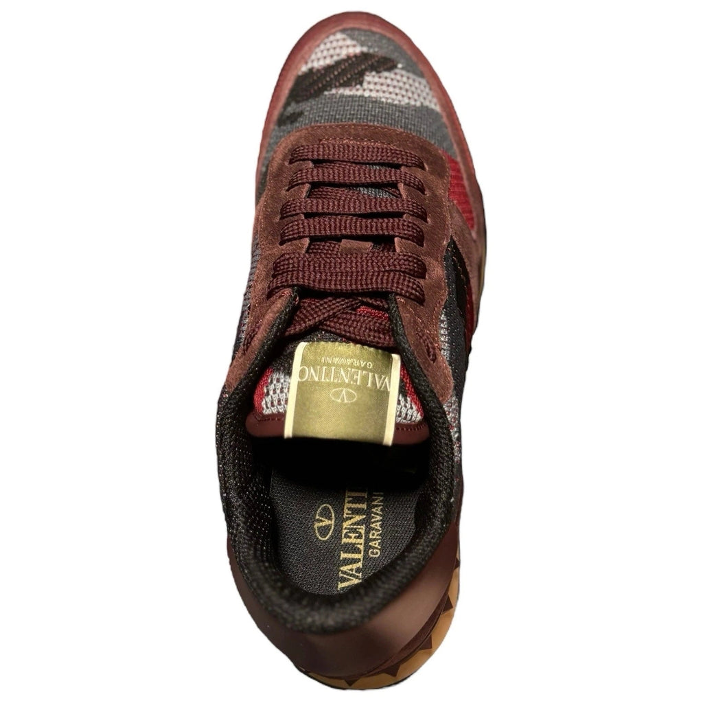 Men's Red Valentino Garavani Knitted Rockrunner Sneakers