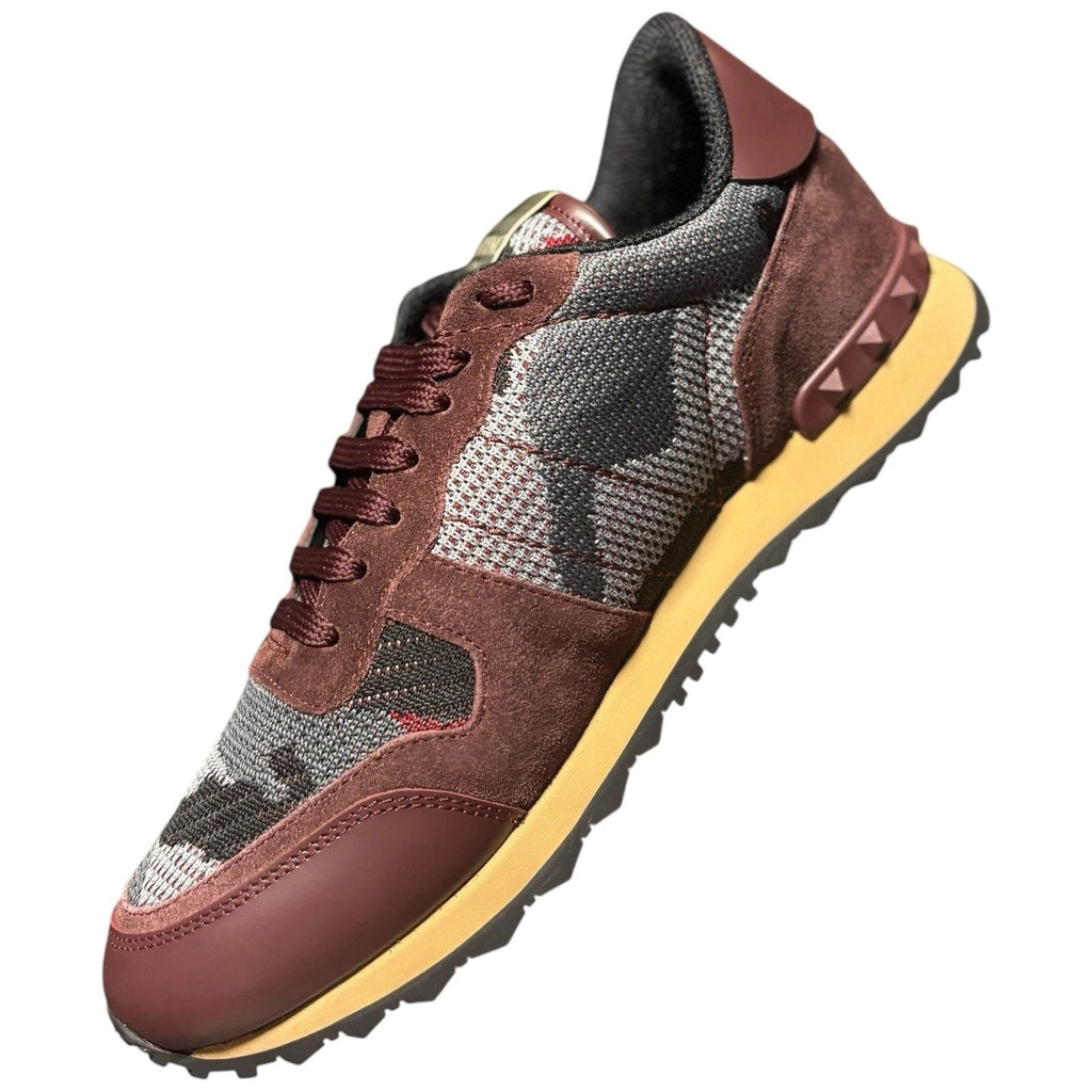 Men's Red Valentino Garavani Knitted Rockrunner Sneakers
