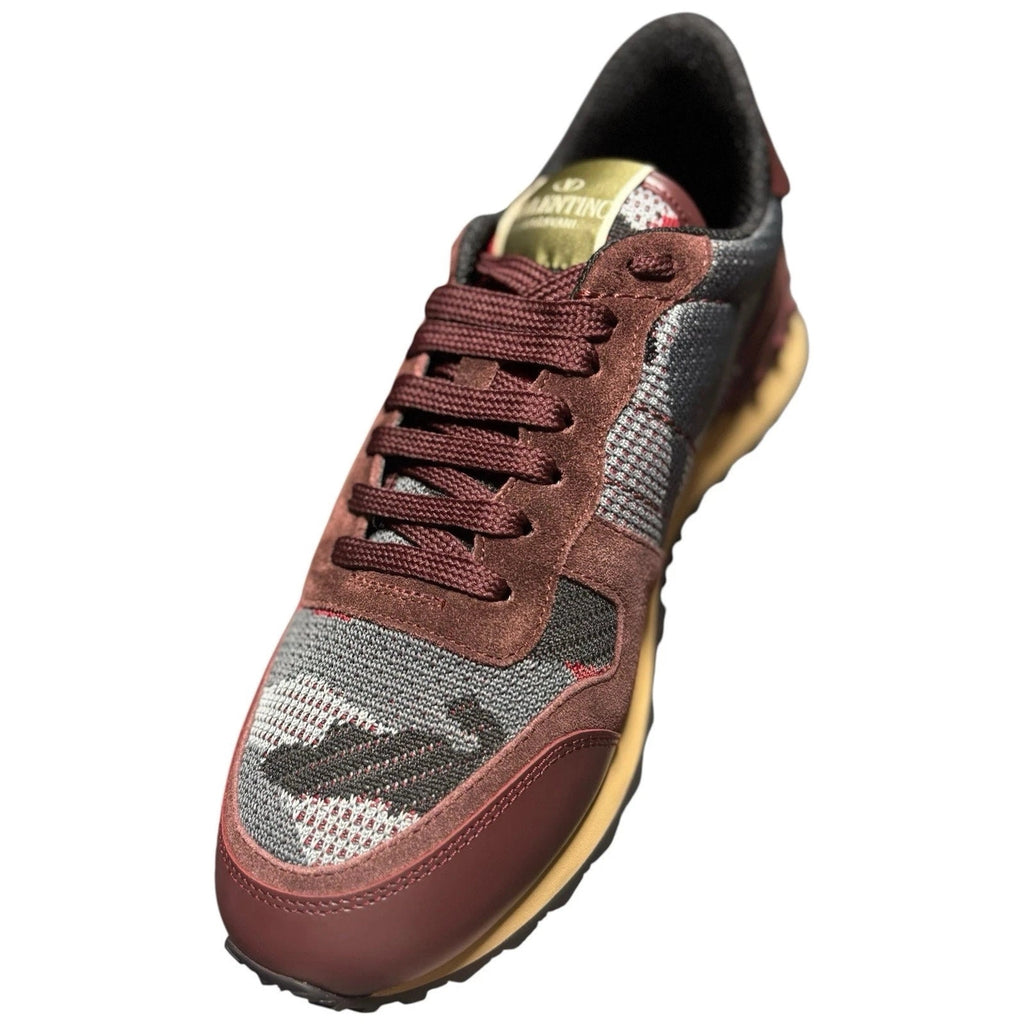 Men's Red Valentino Garavani Knitted Rockrunner Sneakers