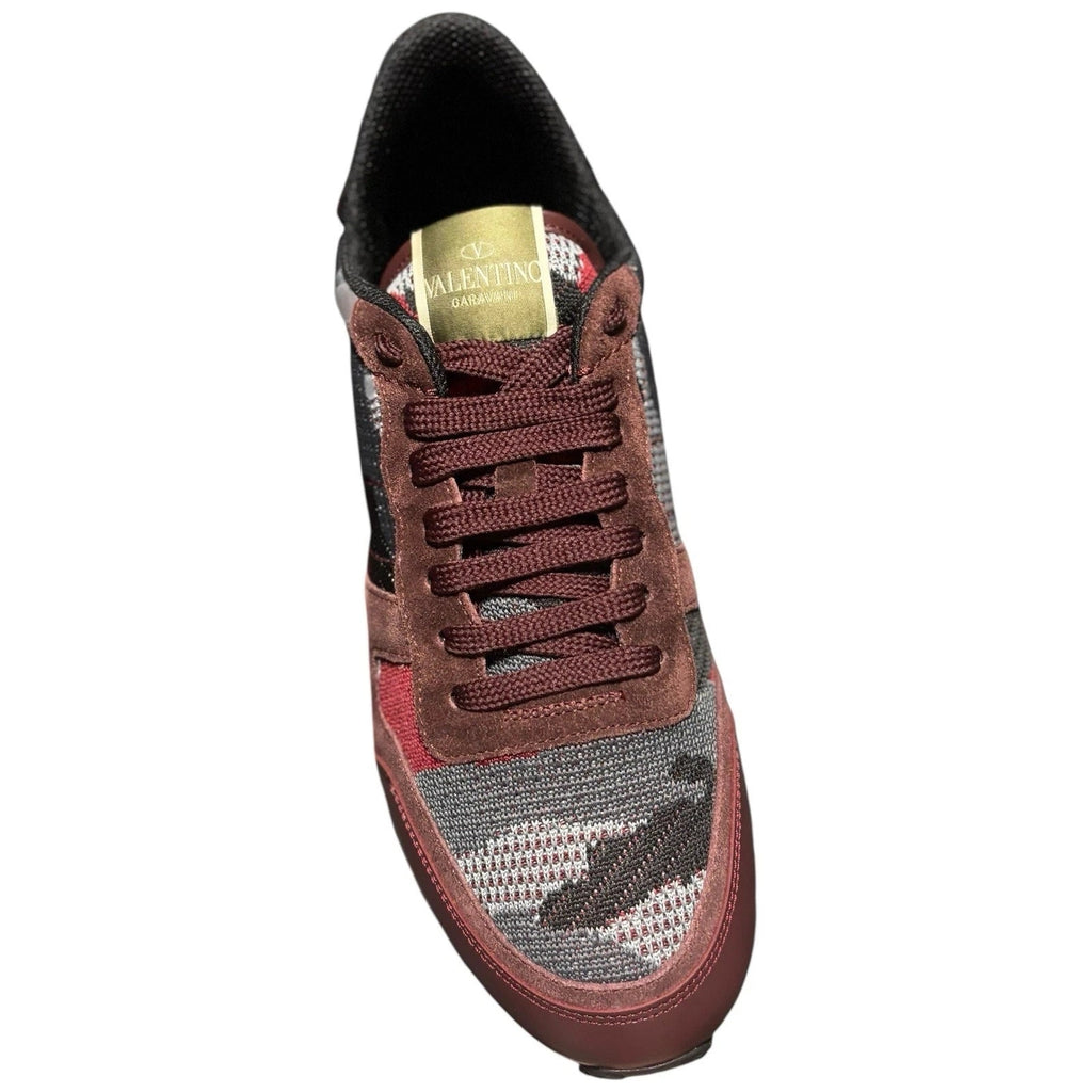 Men's Red Valentino Garavani Knitted Rockrunner Sneakers