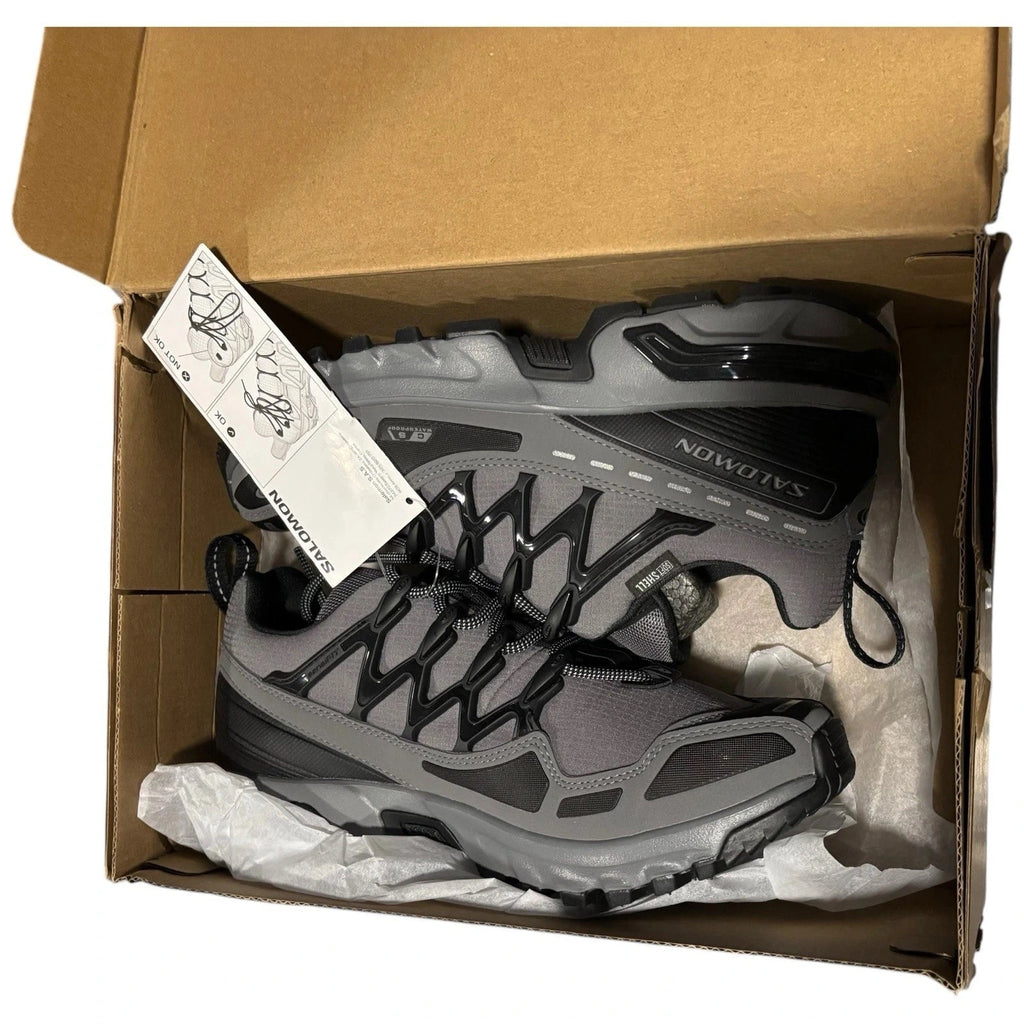 Men's Salomon ACS+ CSWP Hiking Trainers Grey Black