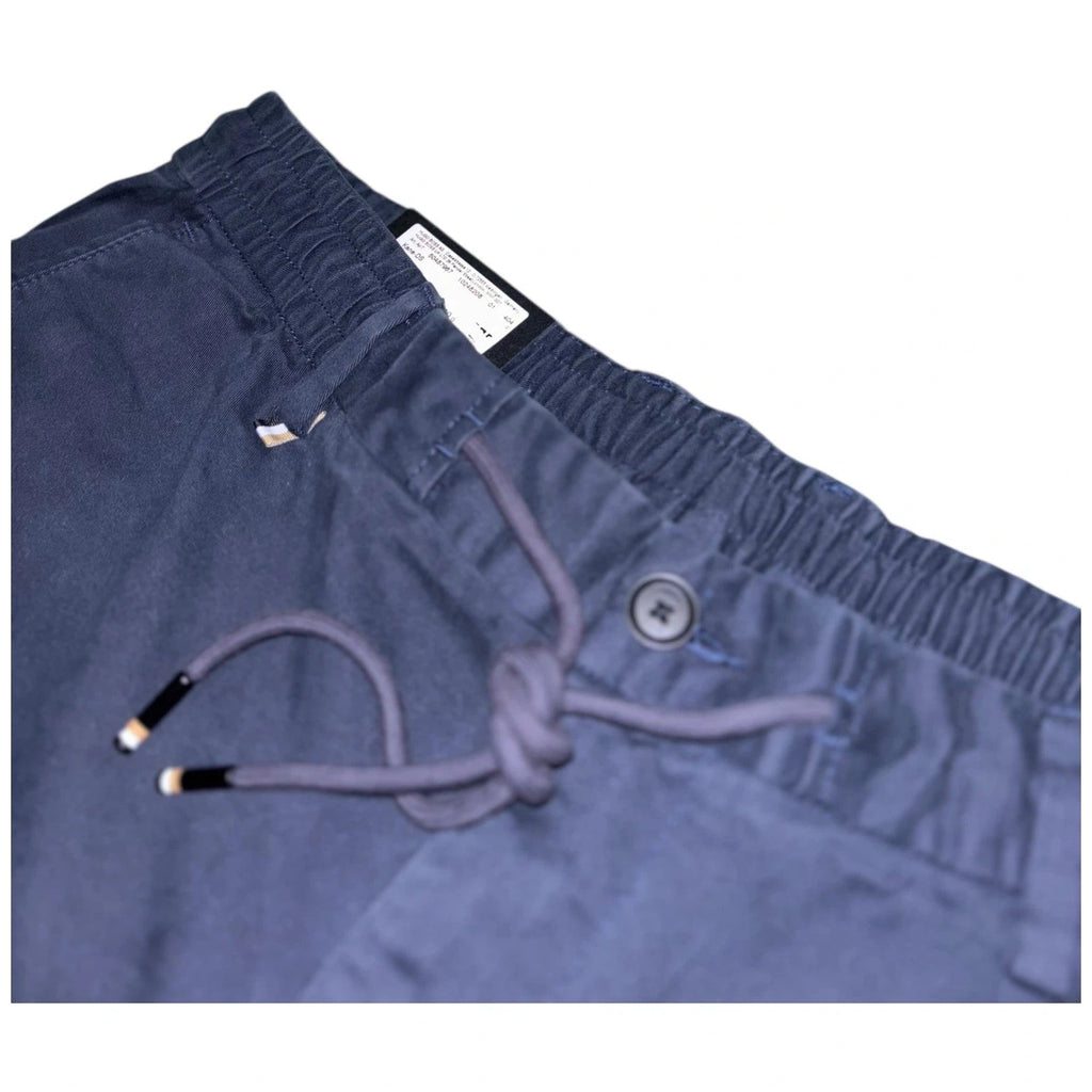 Boss Slim Tapered Navy Chinos Stretch Trousers
