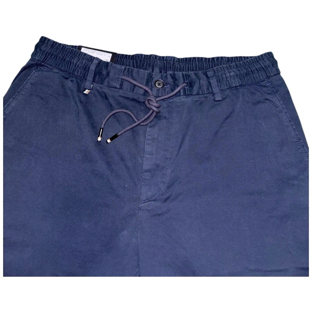 Boss Slim Tapered Navy Chinos Stretch Trousers