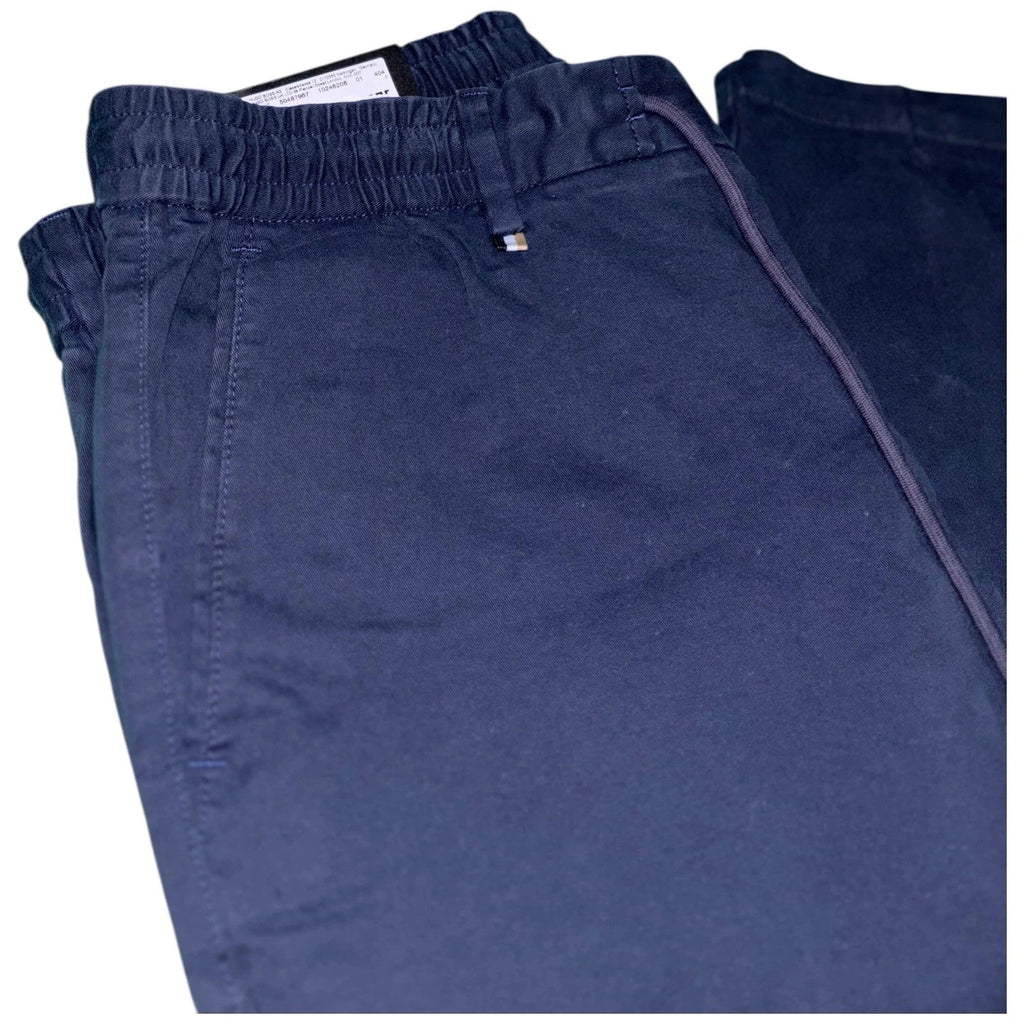 Boss Slim Tapered Navy Chinos Stretch Trousers