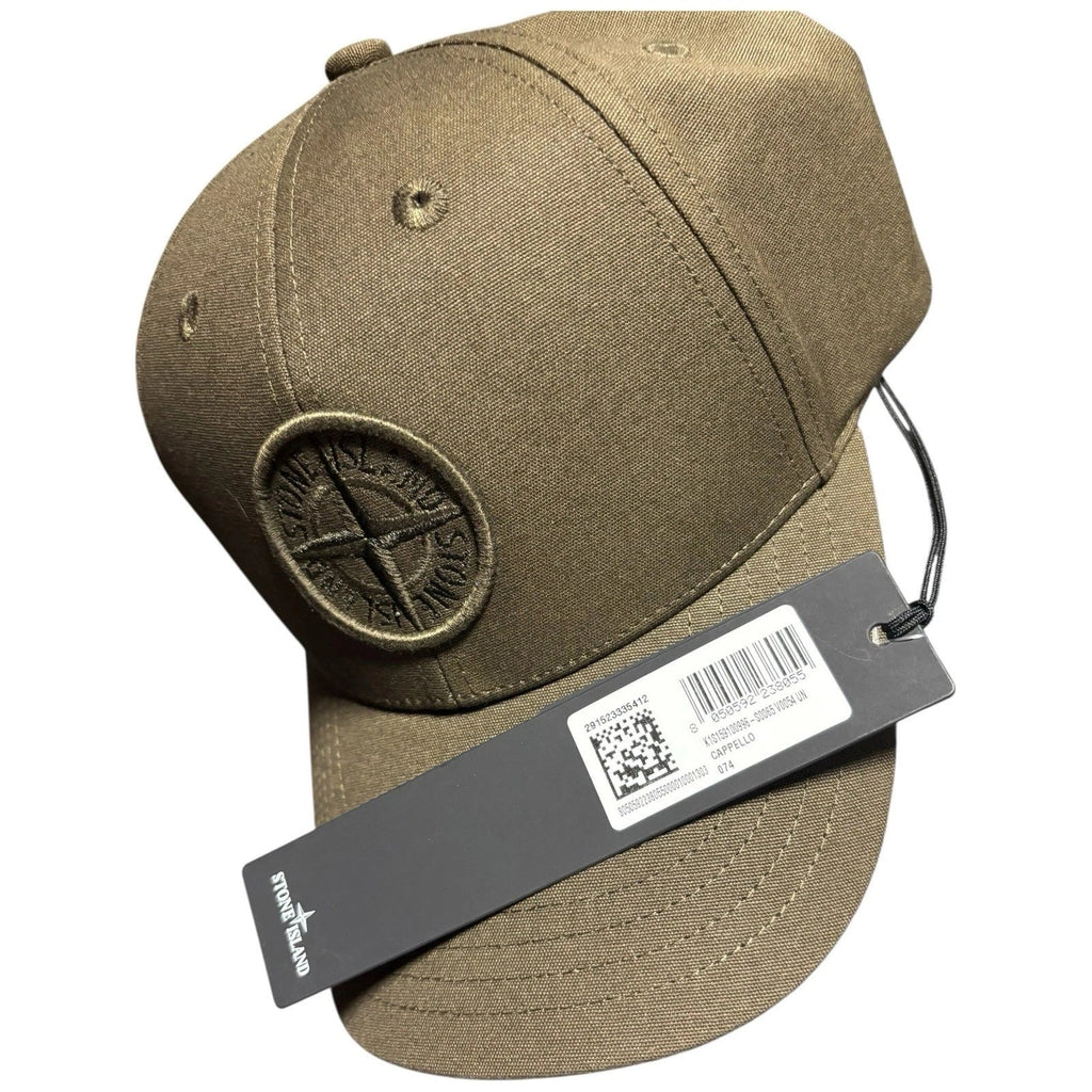 Men's Stone Island Compass Khaki Sand Baseball Cap