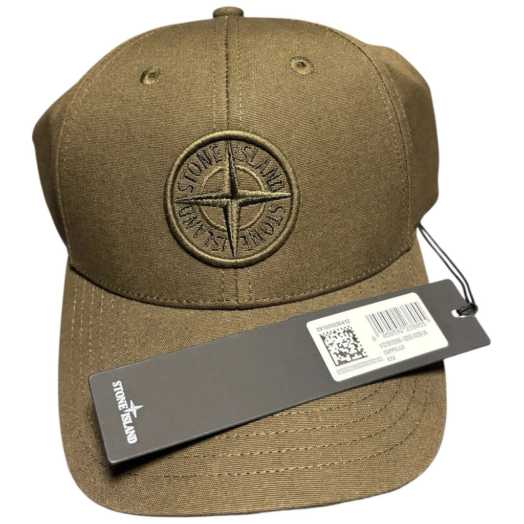 Men's Stone Island Compass Khaki Sand Baseball Cap