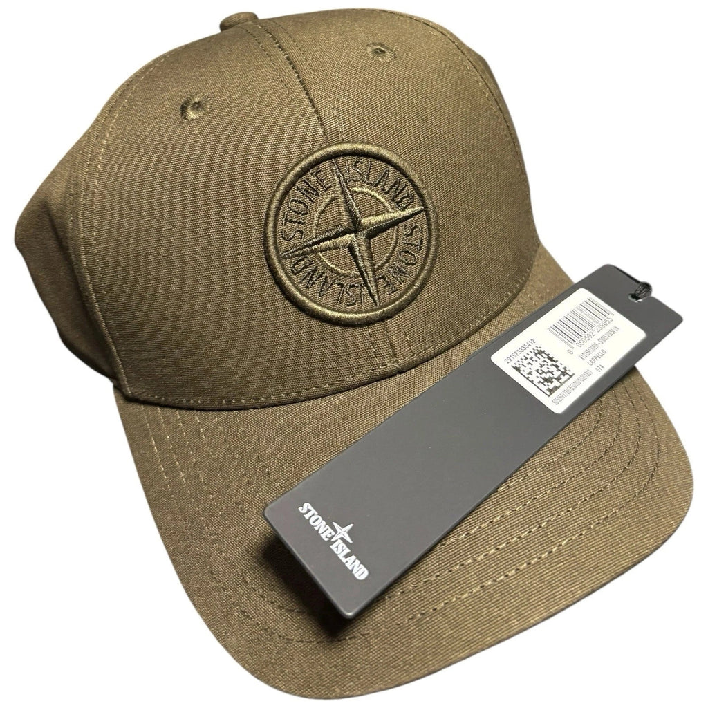 Men's Stone Island Compass Khaki Sand Baseball Cap