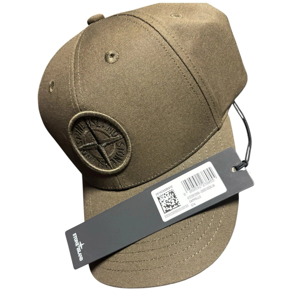 Men's Stone Island Compass Khaki Sand Baseball Cap