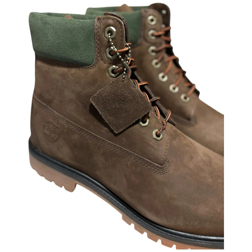 Men's Timberland Heritage 6 Inch Waterproof Boots Dark Brown