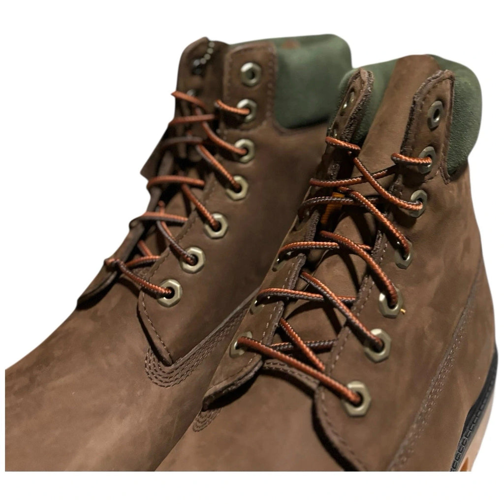 Men's Timberland Heritage 6 Inch Waterproof Boots Dark Brown