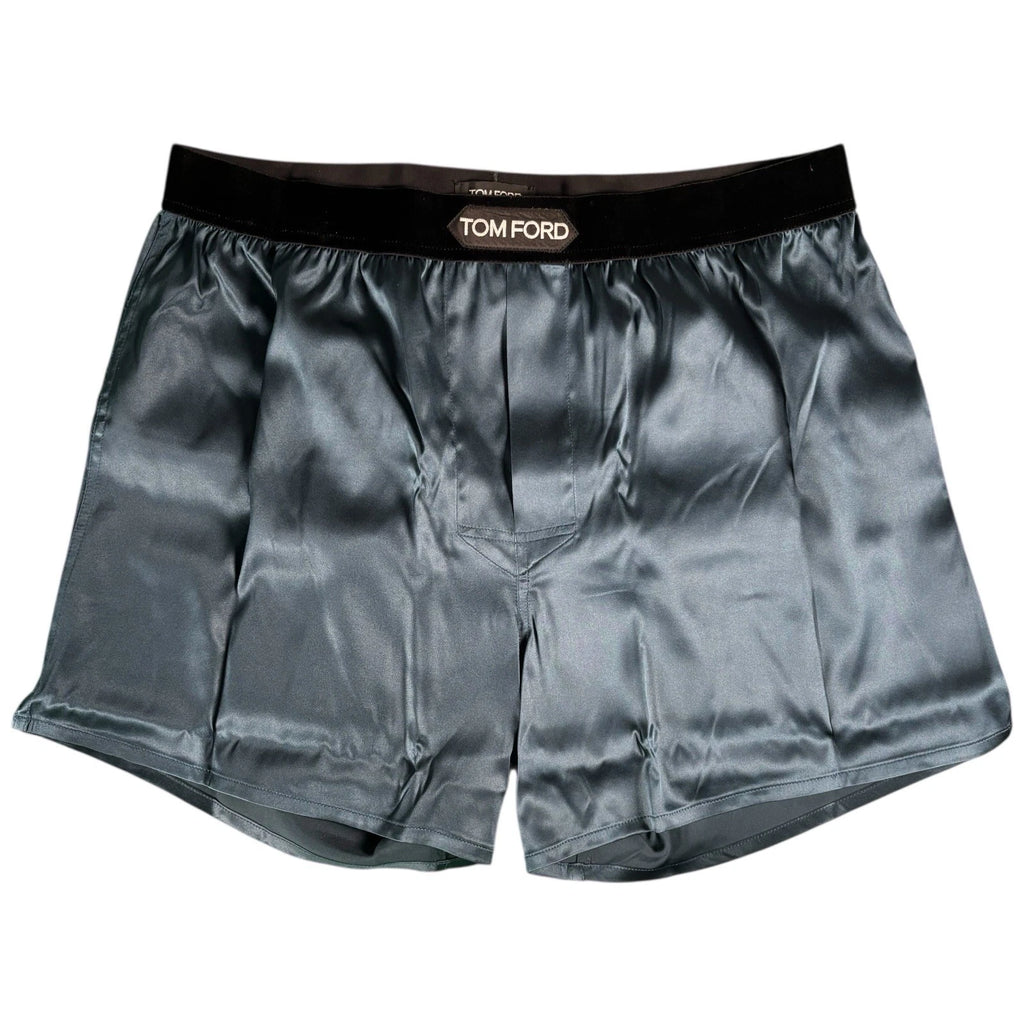 Men's Tom Ford Silk Boxer Briefs Navy Blue