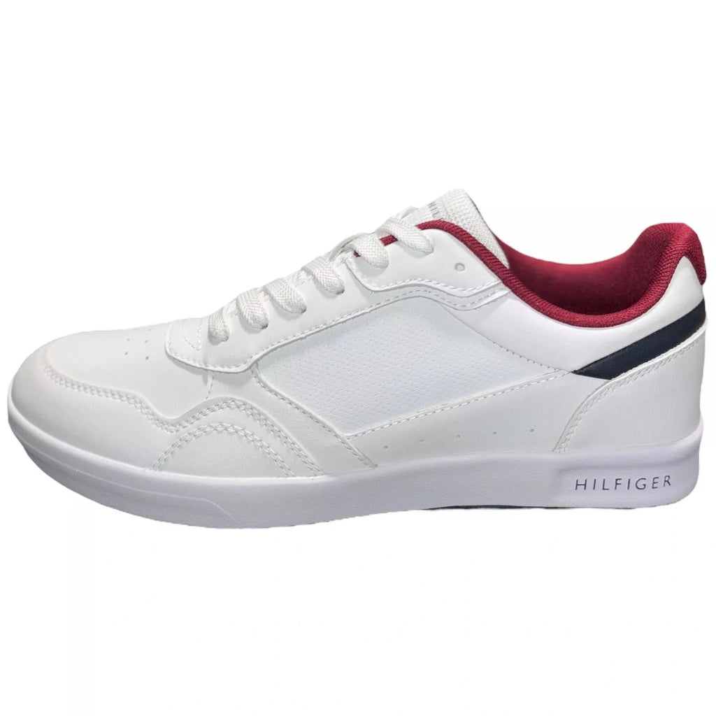 Men's Tommy Hilfiger Modern Cup Leather Sneaker Black White