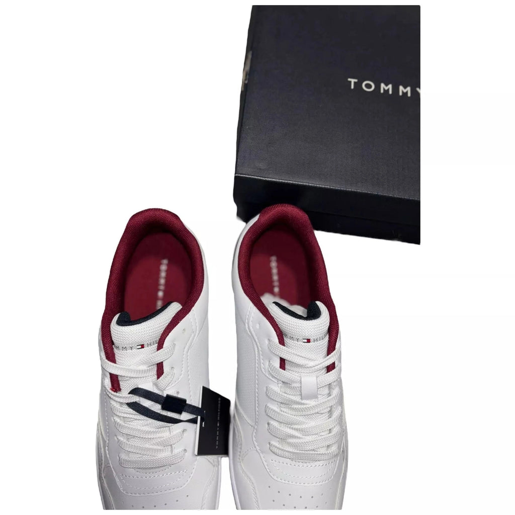 Men's Tommy Hilfiger Modern Cup Leather Sneaker Black White