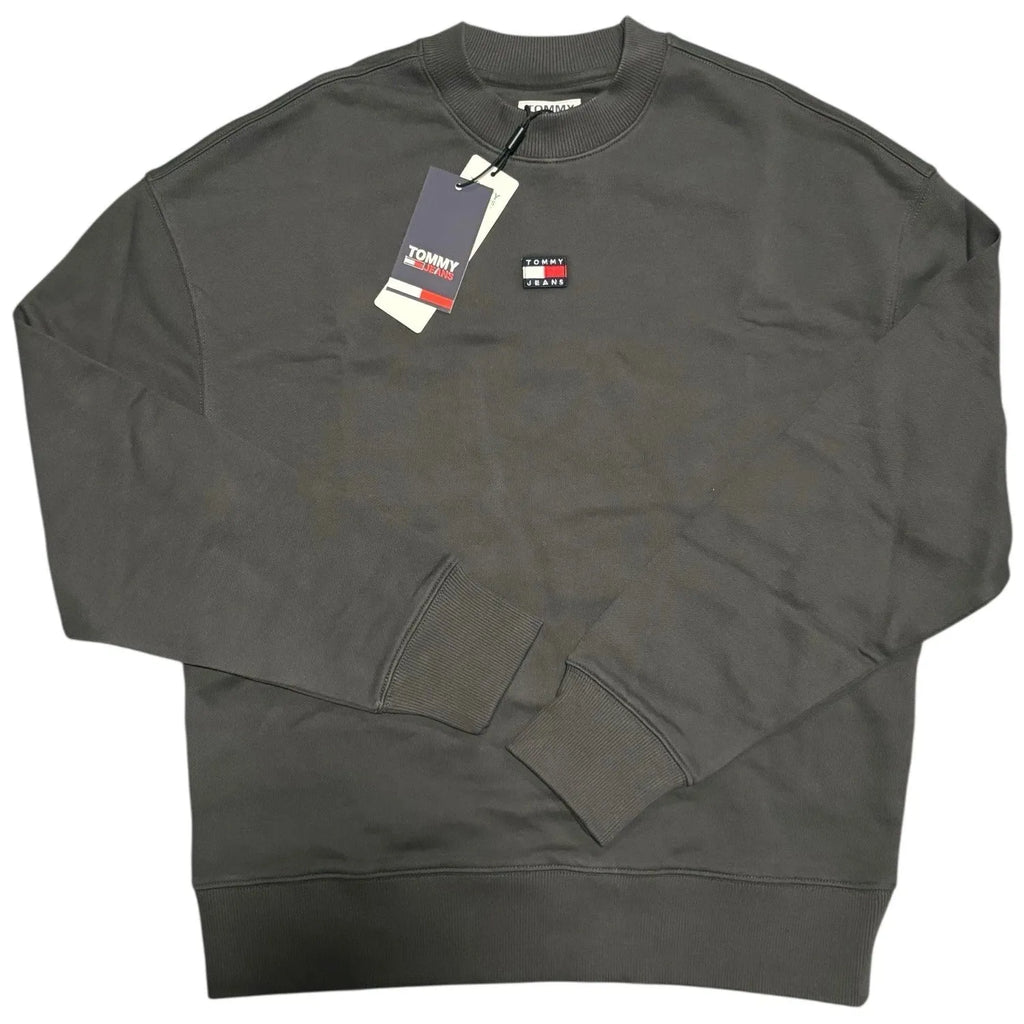 Men's Tommy Jeans Round Neck Charcoal Grey Jumper