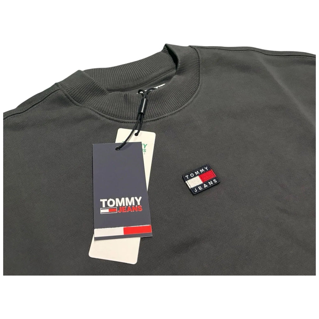 Men's Tommy Jeans Round Neck Charcoal Grey Jumper