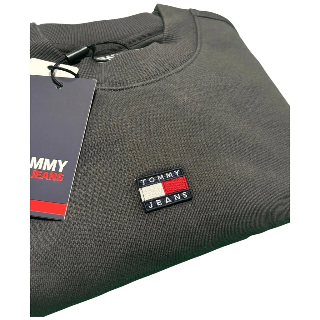 Men's Tommy Jeans Round Neck Charcoal Grey Jumper