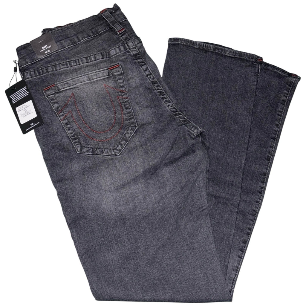Men's True Religion Ricky Big-T Straight Leg Jeans Grey