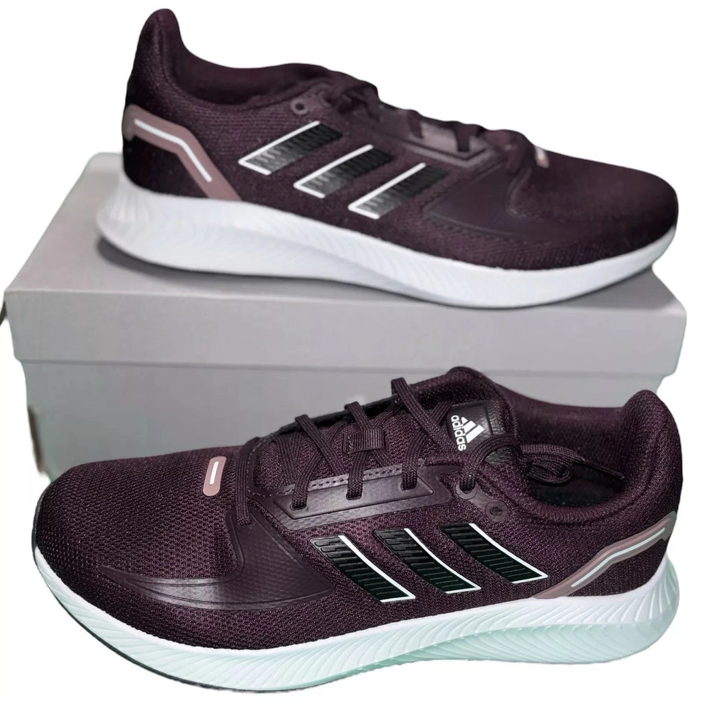 Men's Unisex Maroon Purple Adidas Runfalcon 2.0 Trainers