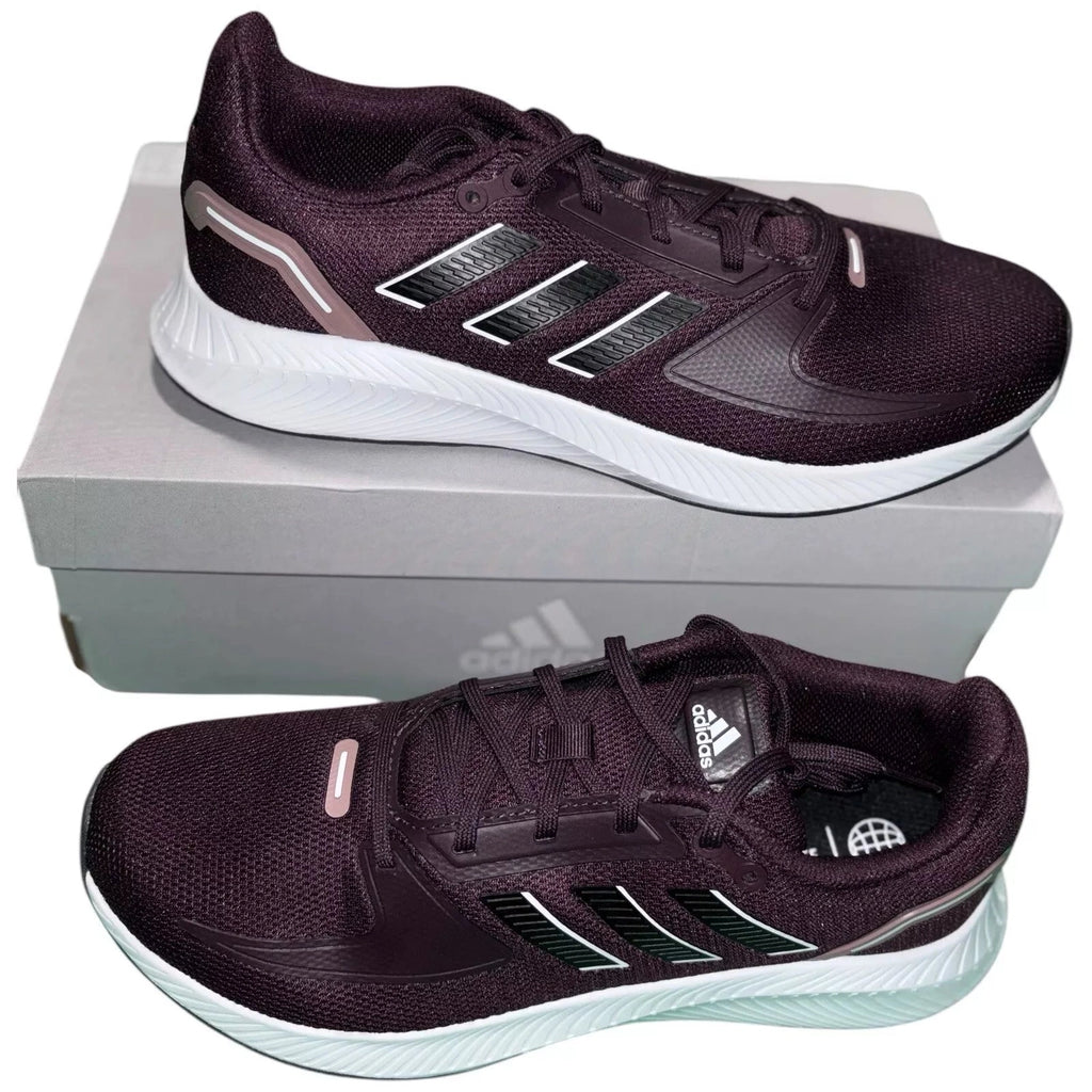 Men's Unisex Maroon Purple Adidas Runfalcon 2.0 Trainers