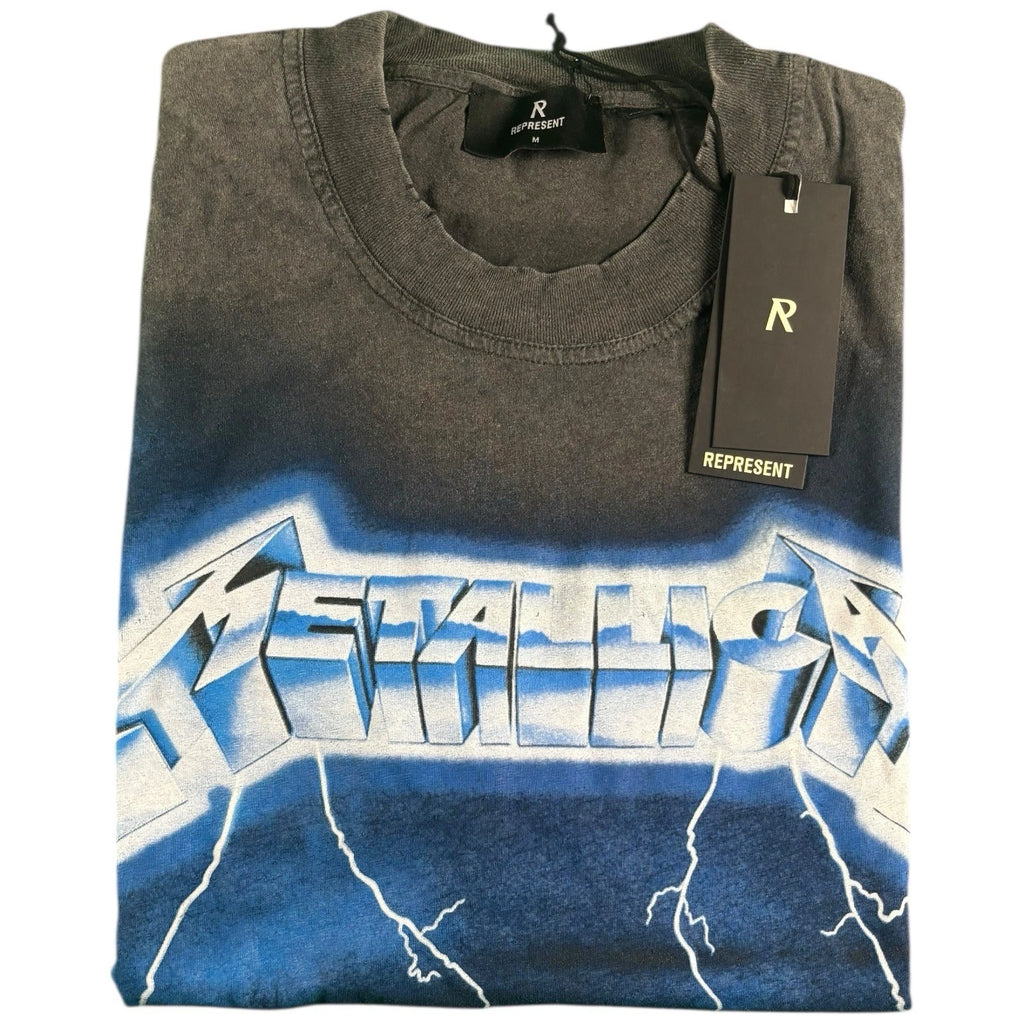 Represent X Metallica Grey Ride The Lightning T-Shirt