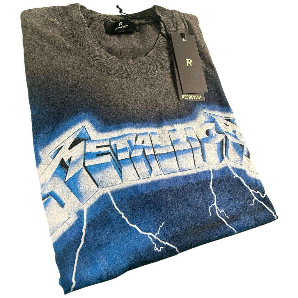 Represent X Metallica Grey Ride The Lightning T-Shirt