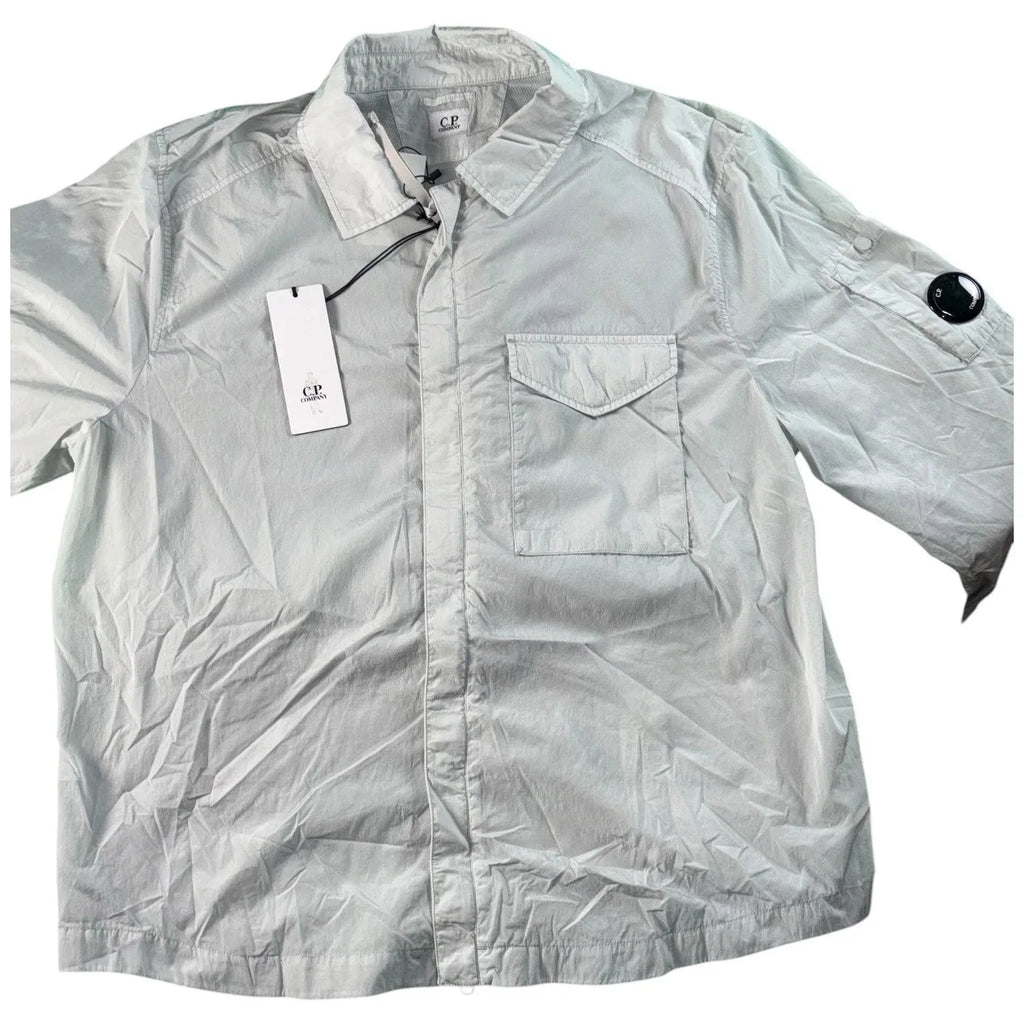 Men's White CP Company Chrome-R Pocket Overshirt
