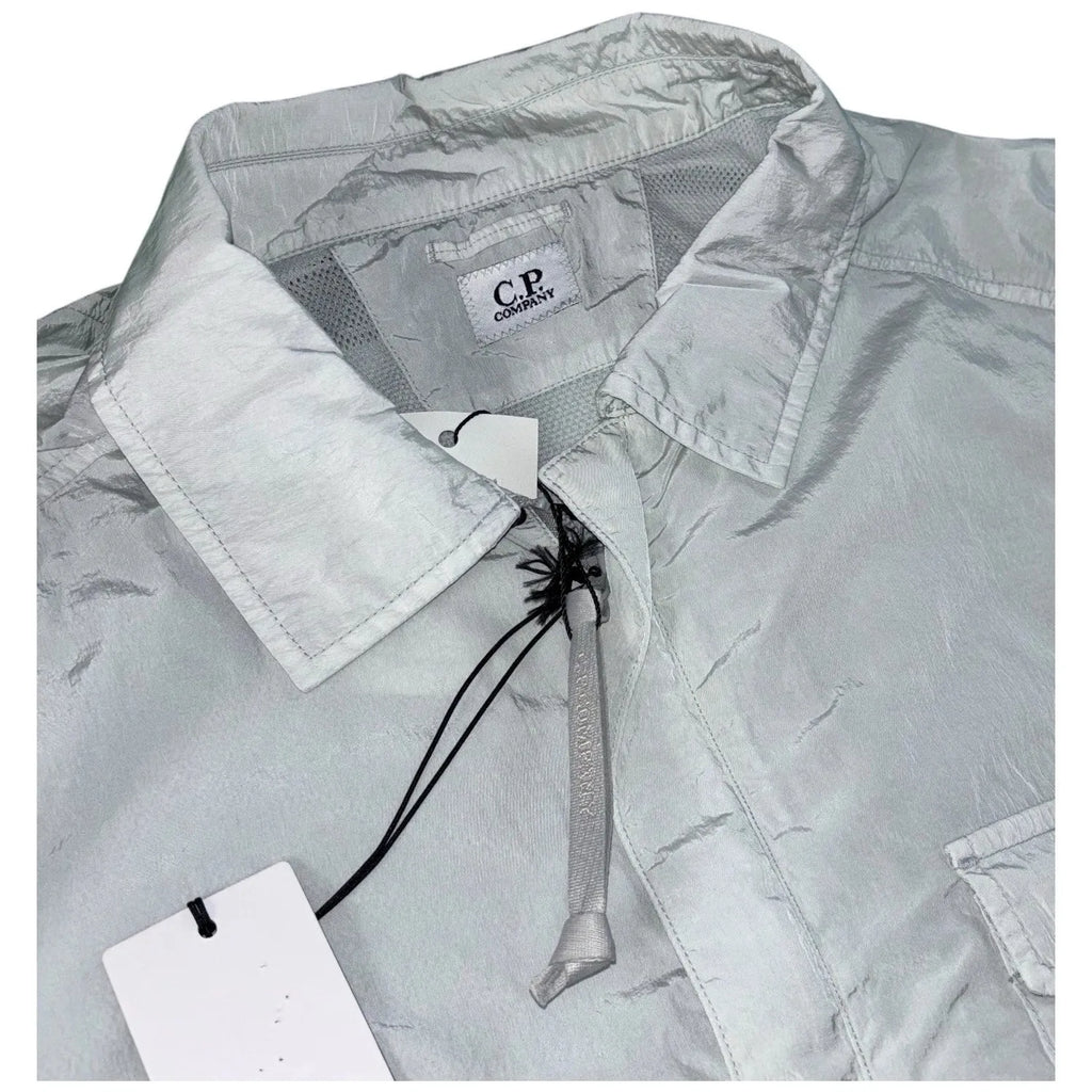 Men's White CP Company Chrome-R Pocket Overshirt