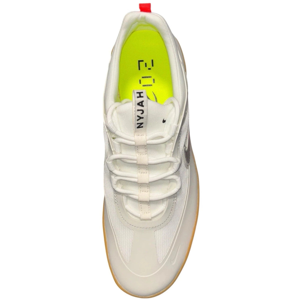 Men's White Nike SB Nyjah Free 2 Rawdacious Skate Shoes