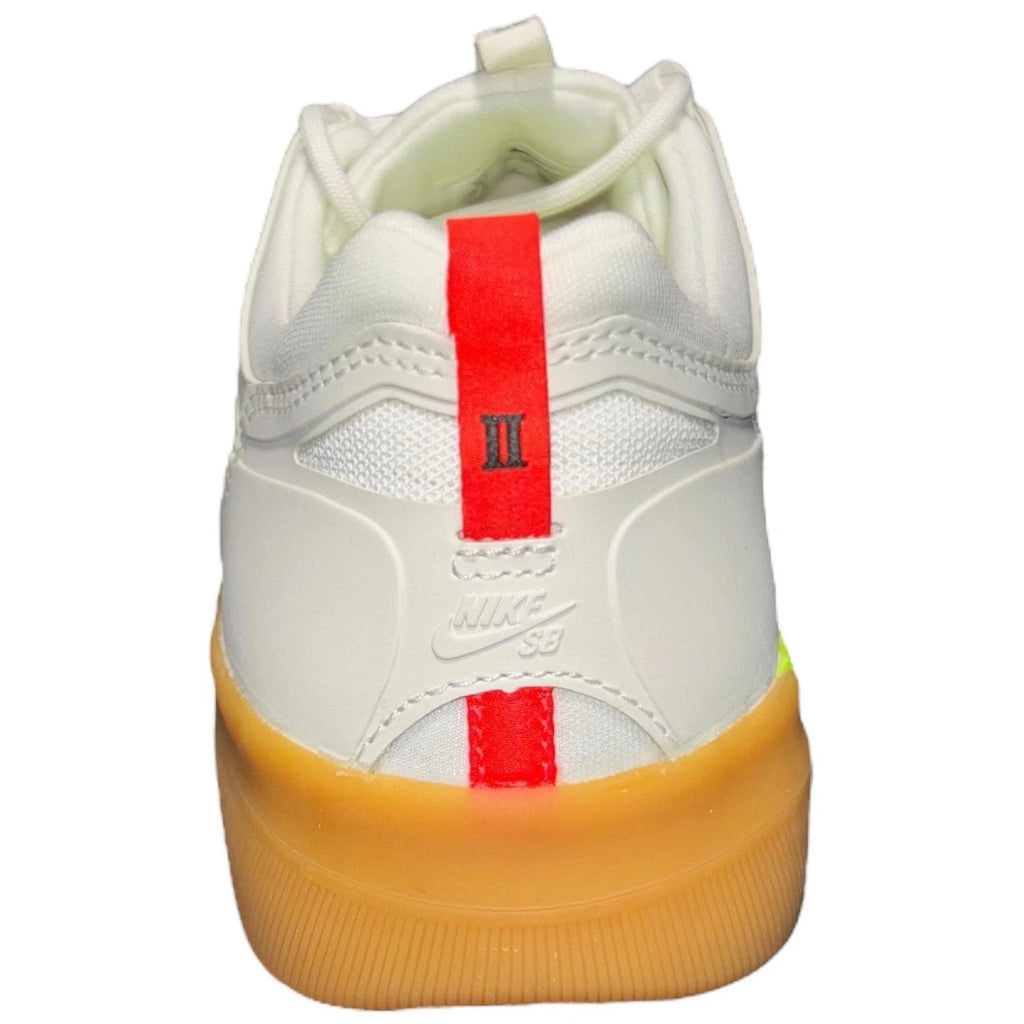 Men's White Nike SB Nyjah Free 2 Rawdacious Skate Shoes