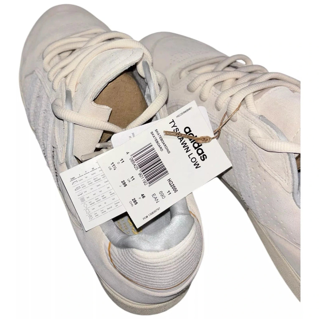 Men's adidas Tyshawn Low White Skateboarding Shoes