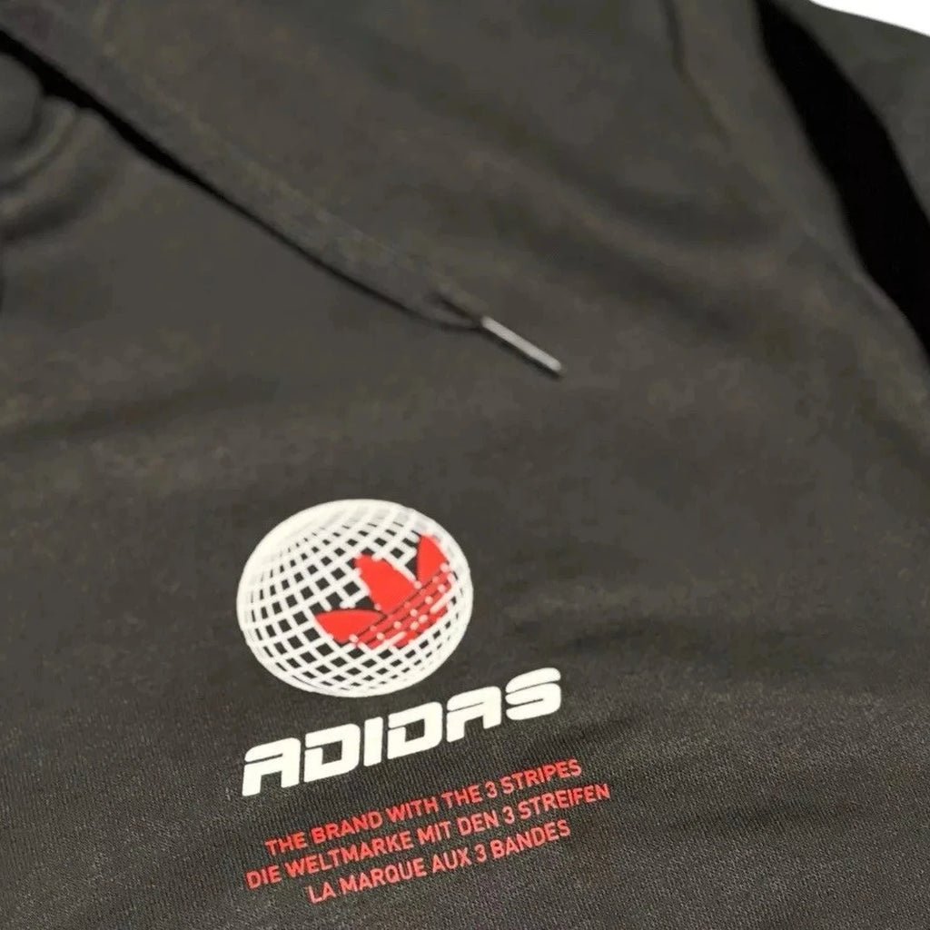 Mens Black Adidas Originals Fleece Hoodie