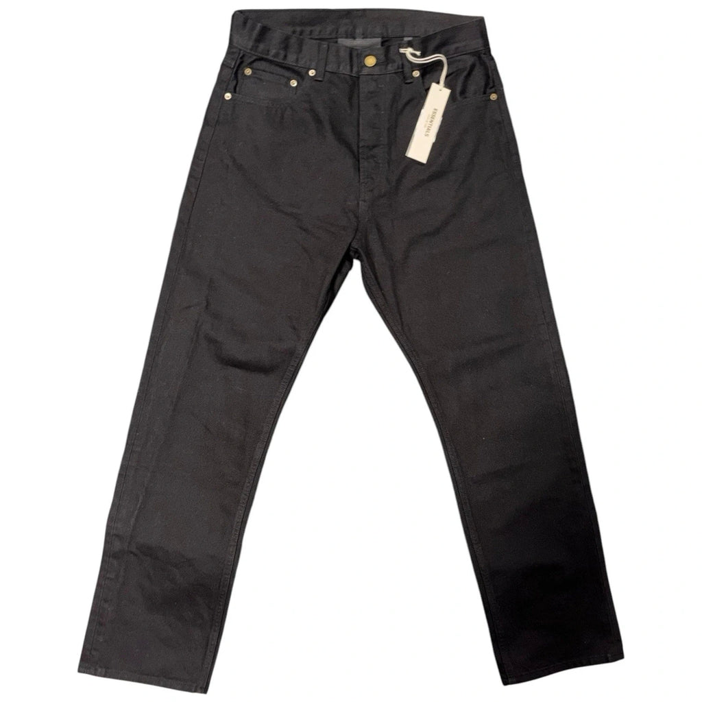 Fear of God Essentials Mens Black Denim Jeans