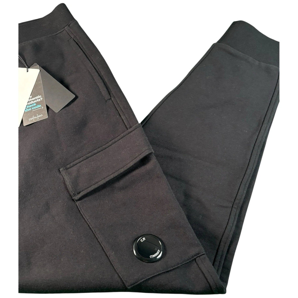 Mens Black Lens Sweatpants by C.P. Company