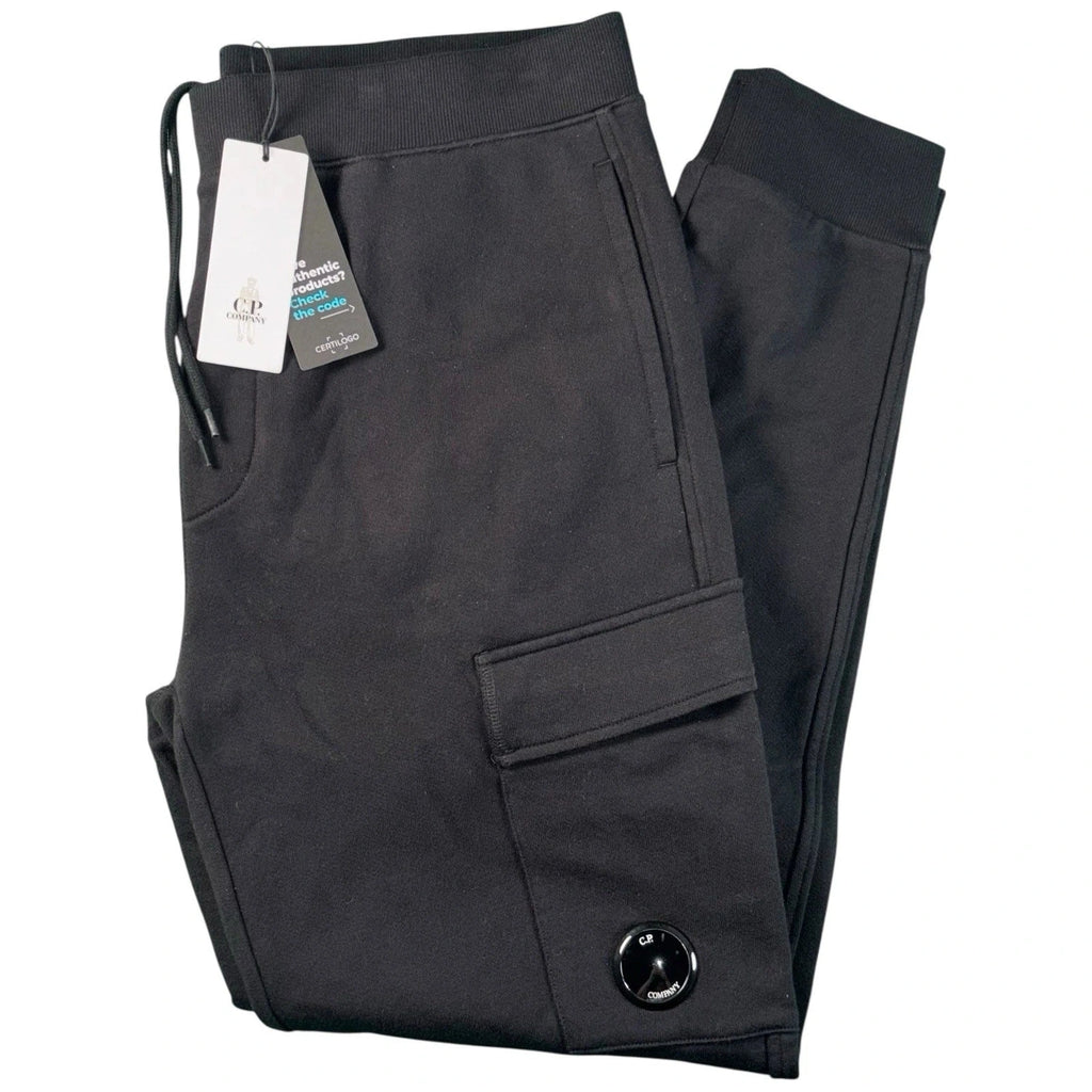 Mens Black Lens Sweatpants by C.P. Company