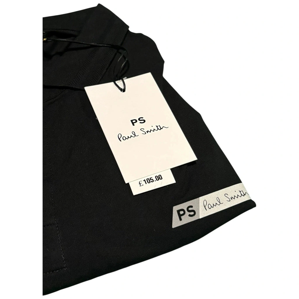 PS Paul Smith Mens Black Tilt Tech Polo Shirt