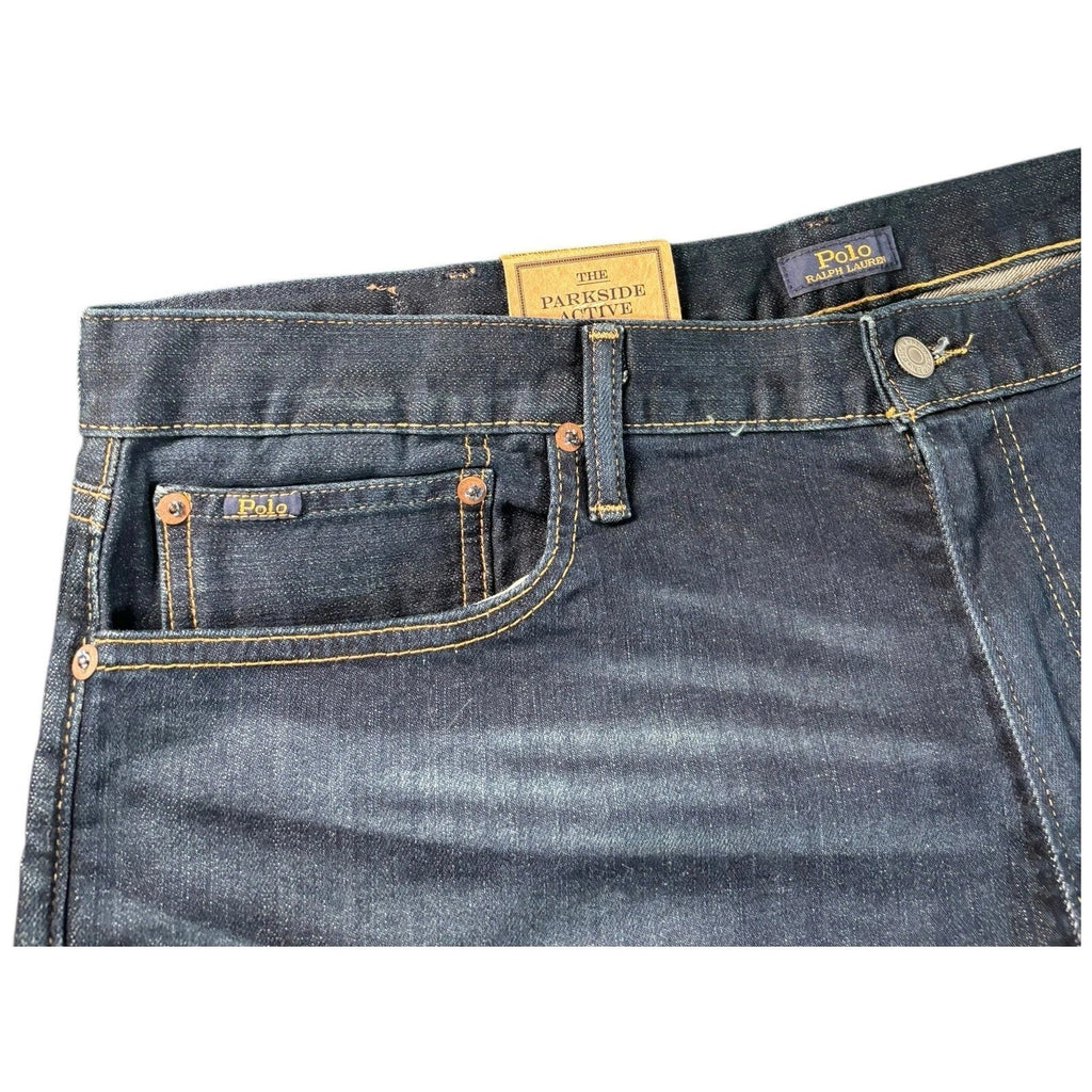 Mens Blue Taper Stretch Jeans by Polo Ralph Lauren