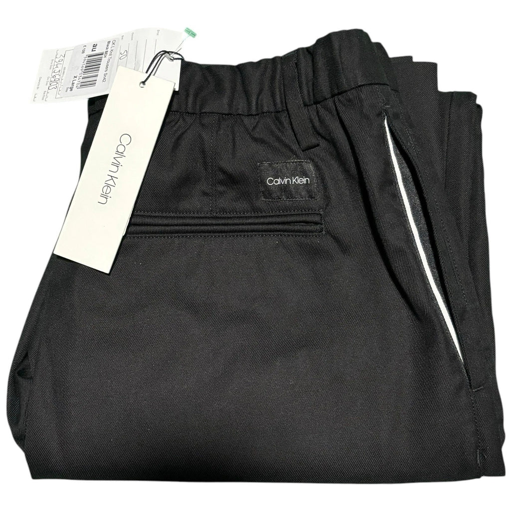 Mens Calvin Klein Black Tapered Fit Trousers