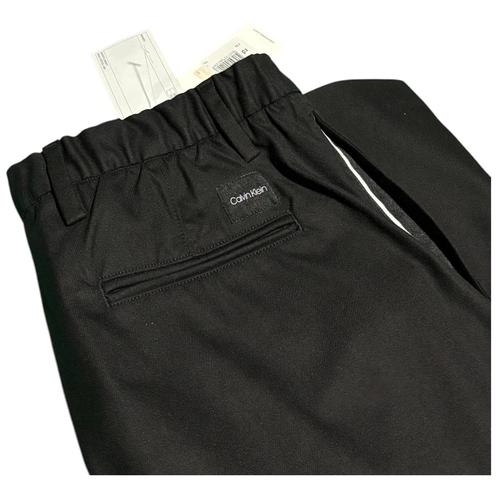 Mens Calvin Klein Black Tapered Fit Trousers