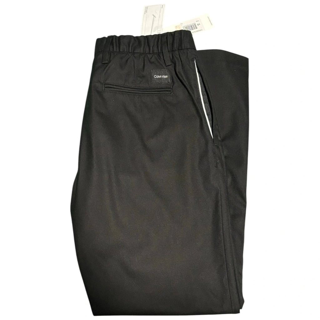 Mens Calvin Klein Black Tapered Fit Trousers
