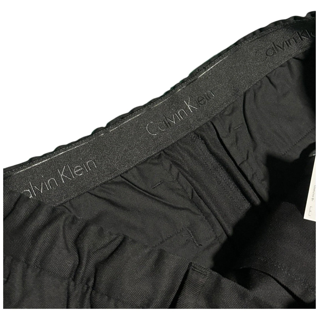 Mens Calvin Klein Black Tapered Fit Trousers
