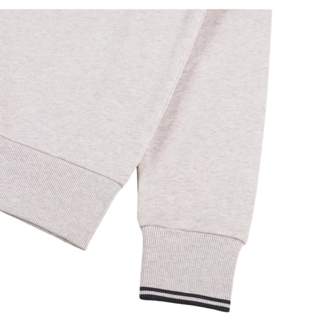 Mens Fred Perry Half Zip Sweatshirt Grey