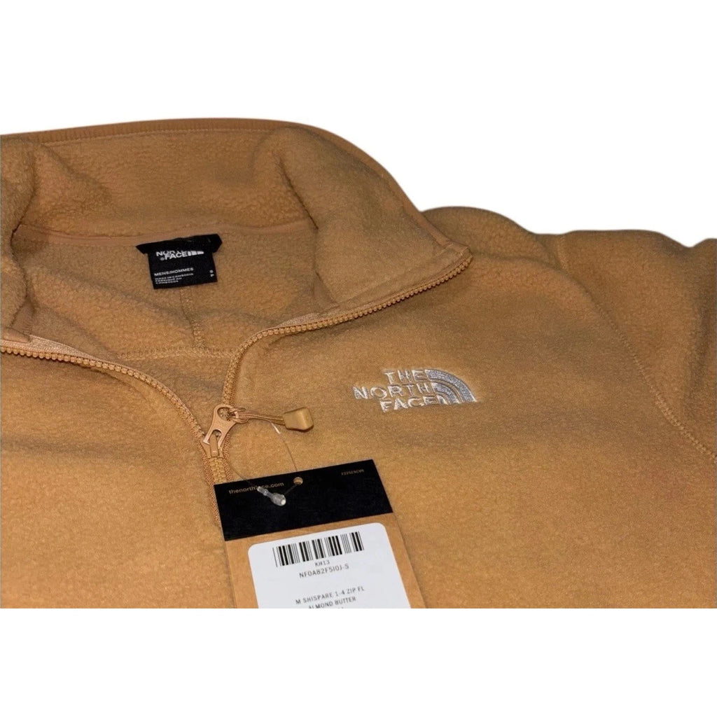 Mens Glacier Quarter Zip Fleece Pullover Orange Turmeric